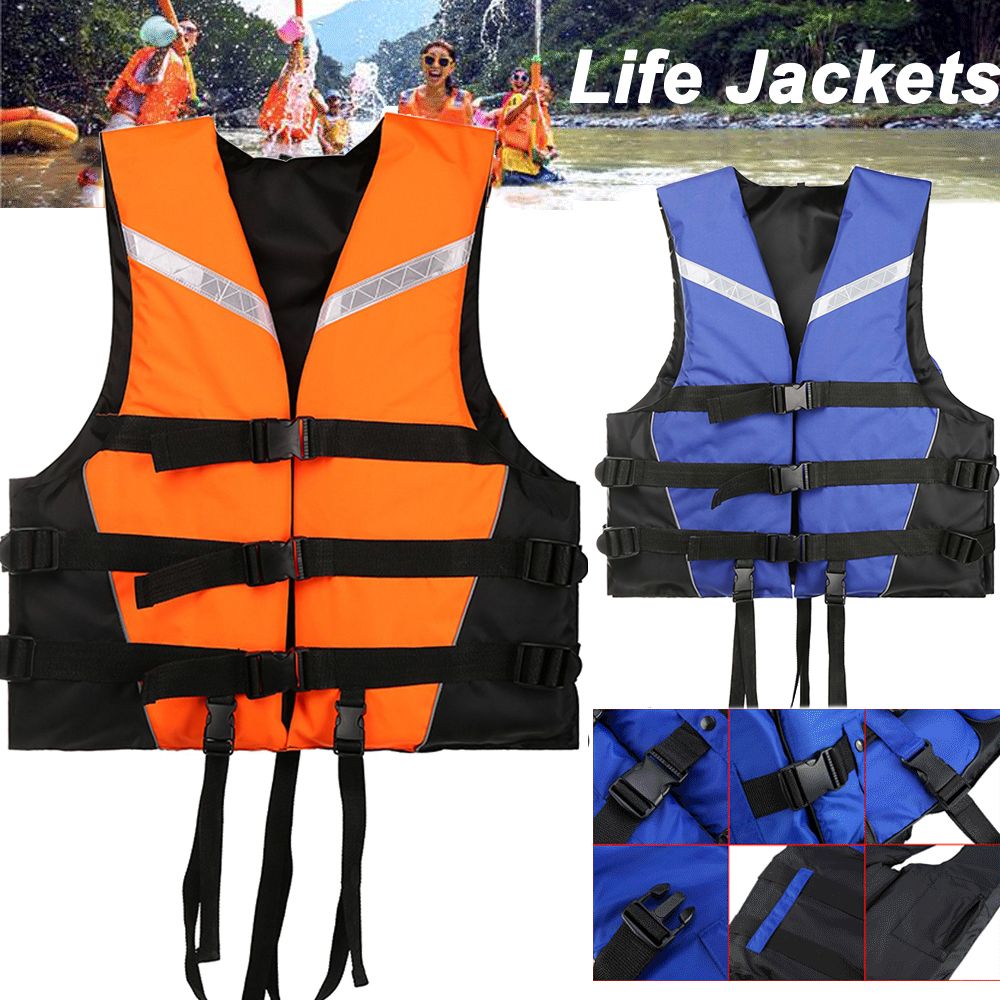 Adults/Kids Life Jackets Aid Watersport Vest Kayak Ski Buoyancy Sailing Boating